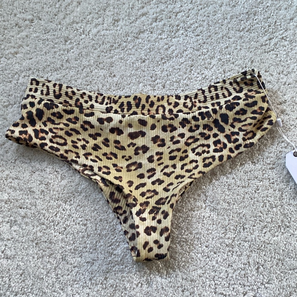 Boys + Arrows leopard bikini bottom